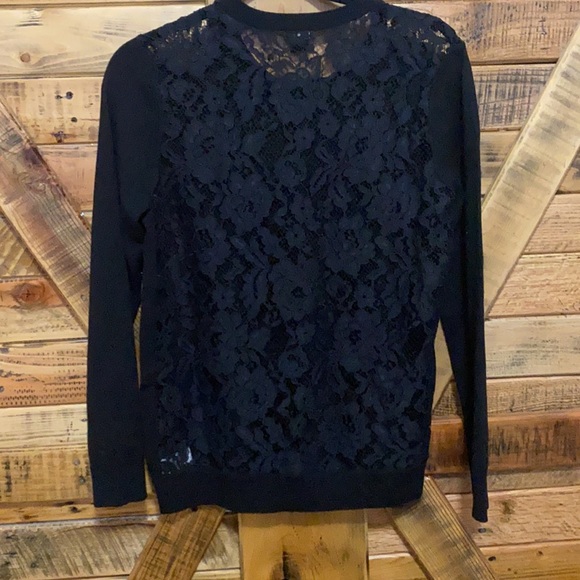 Theory Lace Back Wool Sweater M - Picture 2 of 3